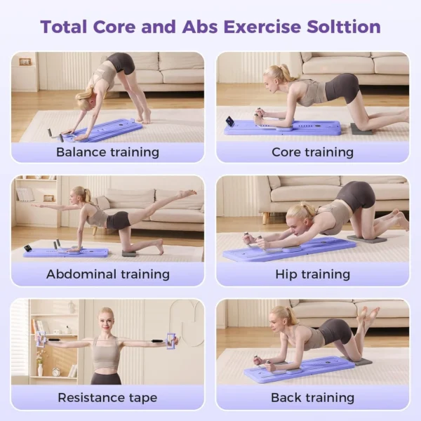 Pilates Board Reformer – Home Workout Equipment for Strength & Flexibility - Image 4