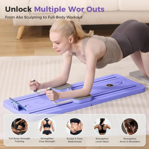 Pilates Board Reformer – Home Workout Equipment for Strength & Flexibility - Image 2